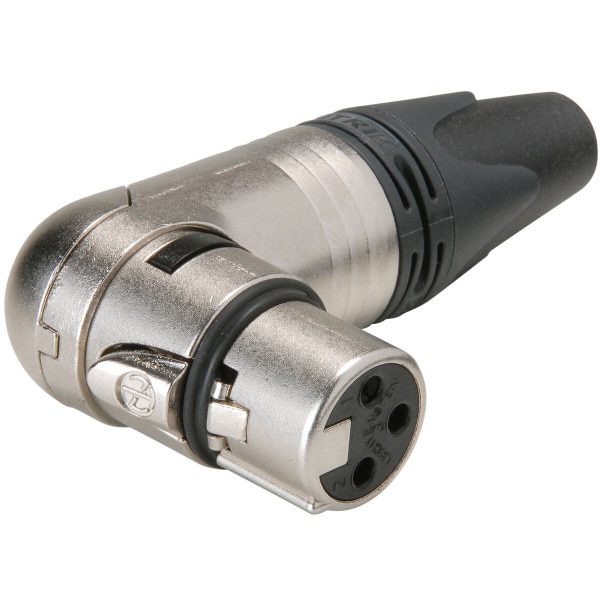 Main product image for Neutrik NC3FRX XLR Right Angle Female Nickel 092-026